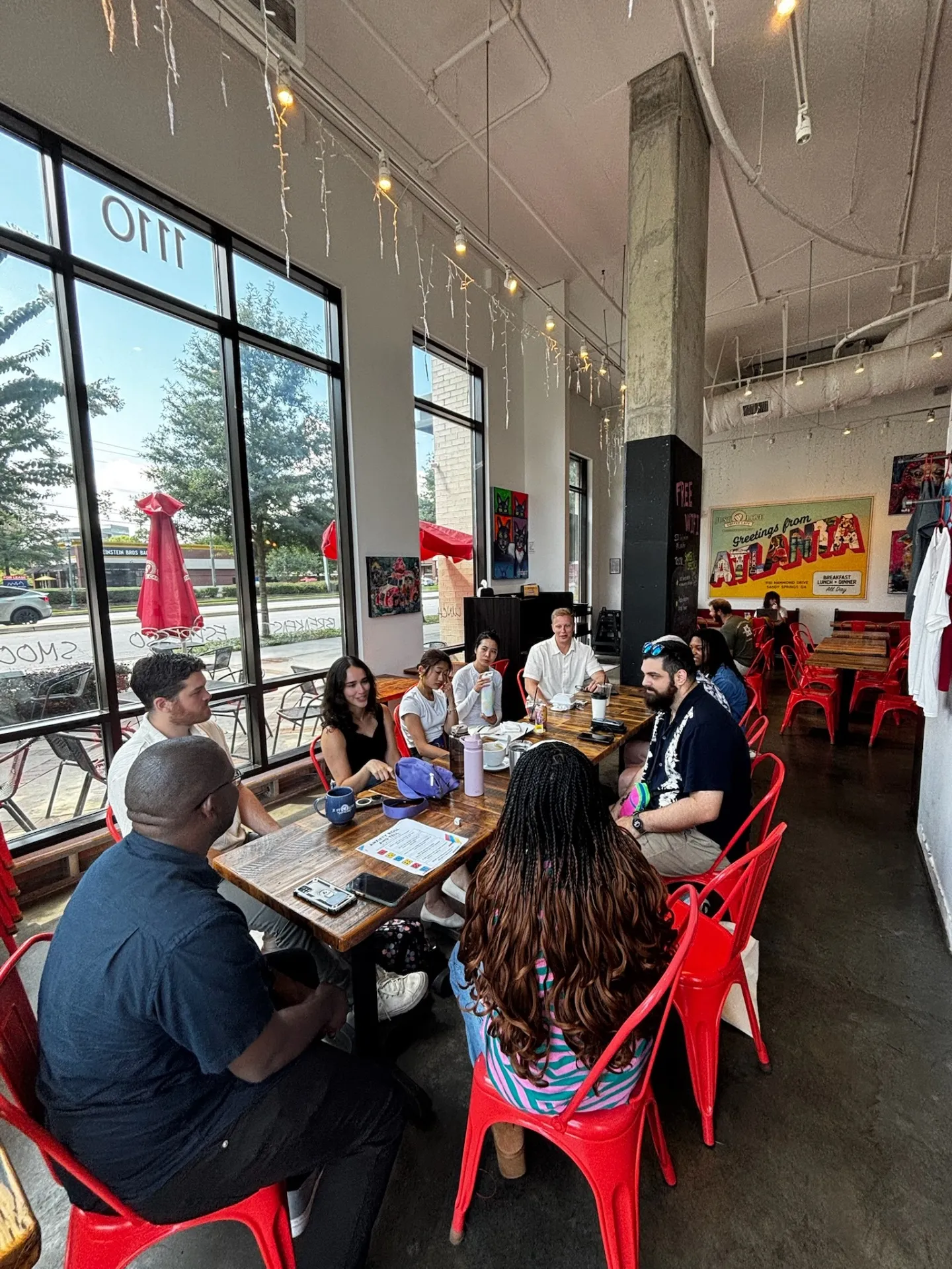 Group at Atlanta café meetup