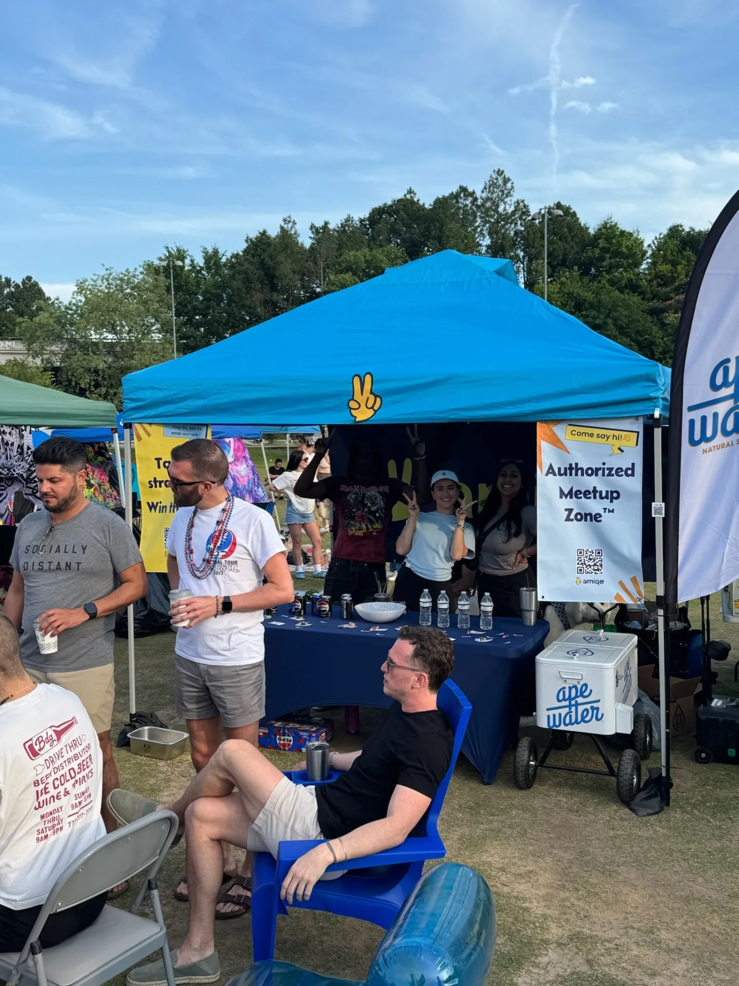 Authorized Meetup Zone tent