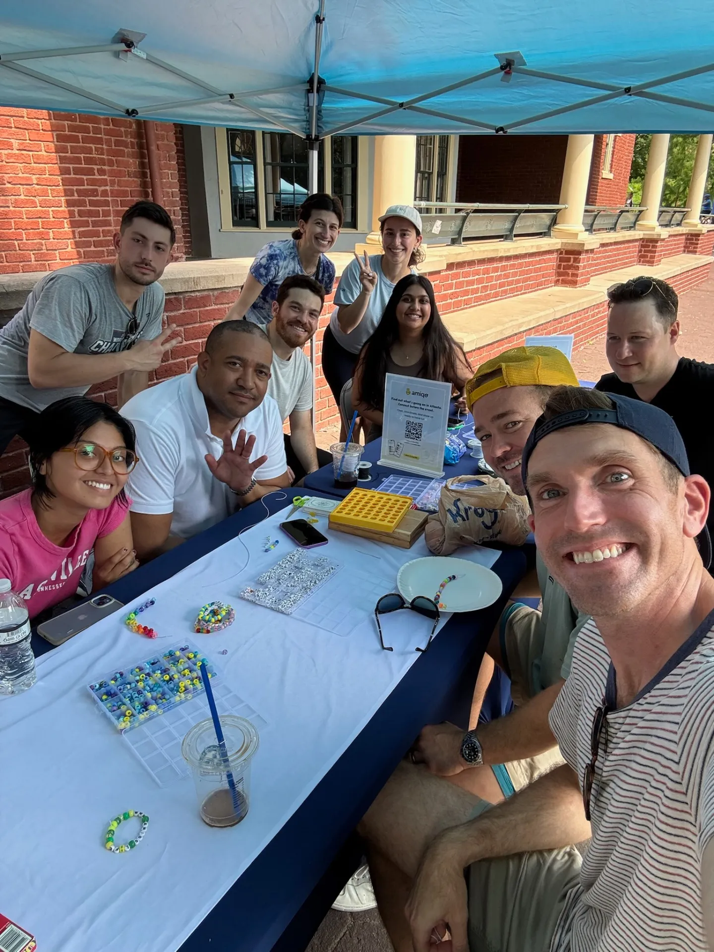 Group selfie at amiqo table